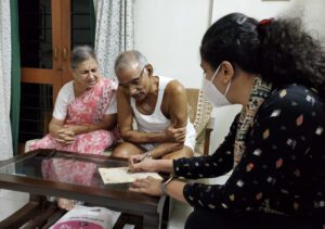 Dr Nivedita Page Providing Consultation to Dr Prakash Amte Sir for Shoulder Pain